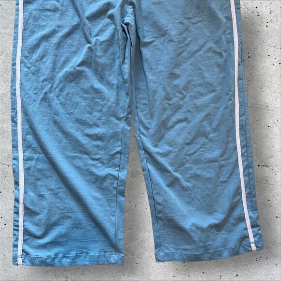 Jay Day Womens Activewear Set 2X Blue Zip Up Jacket Elastic Waist Cropped Pants - Picture 10 of 13